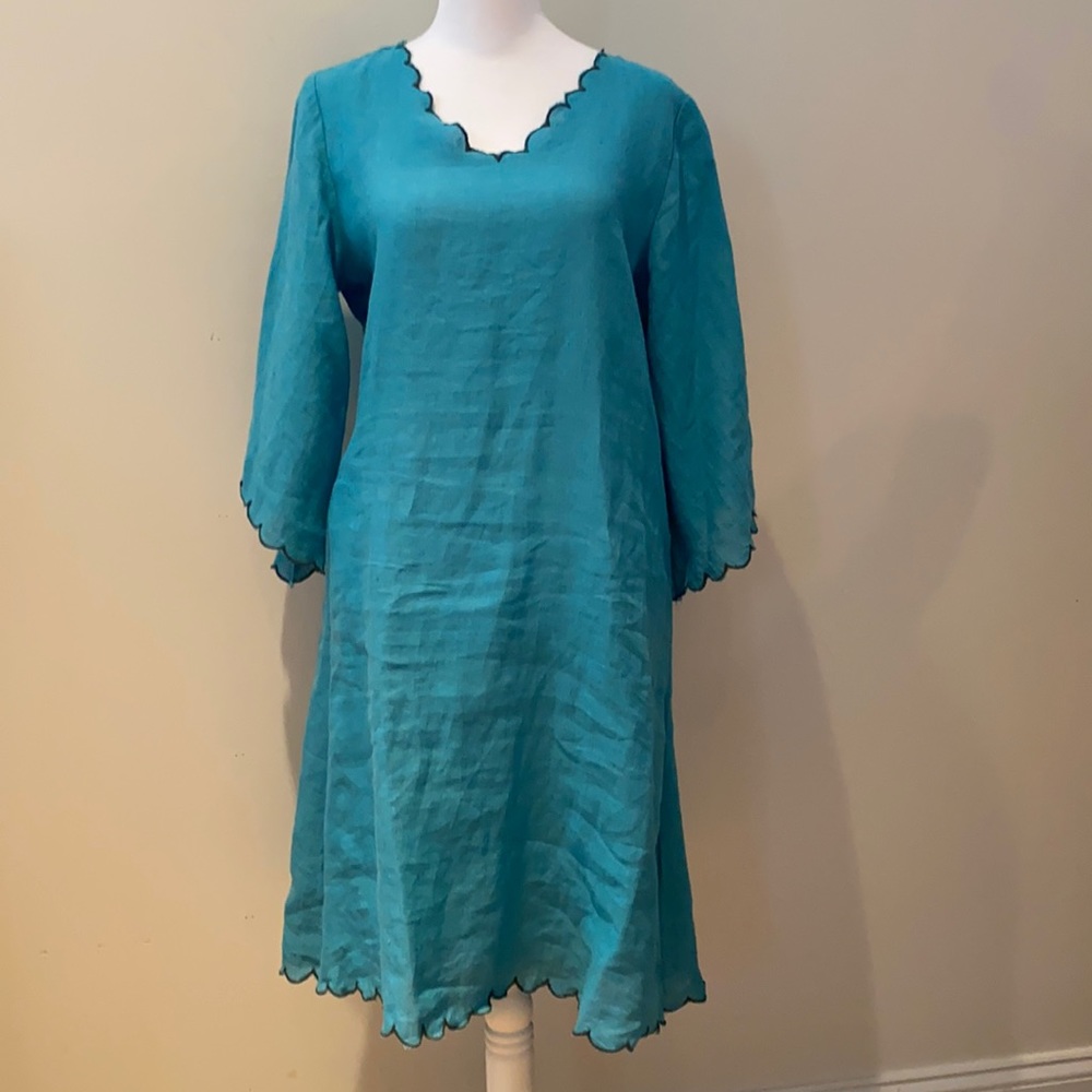 embroider linen dress